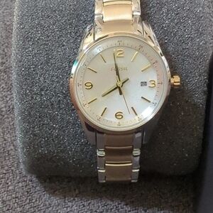 Fossil Two-Tone Silver and Gold Watch